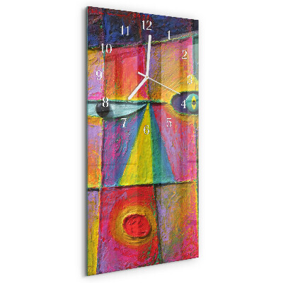 Skleněné hodiny vertikální Kus