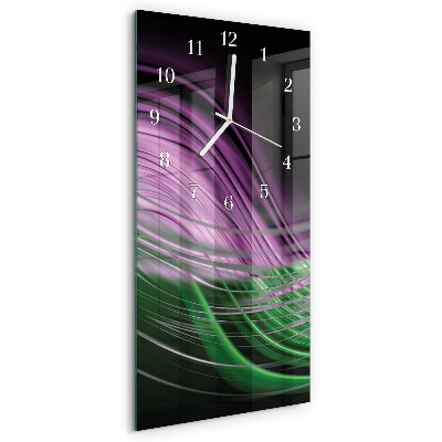 Skleněné hodiny vertikální Abstraktní umění
