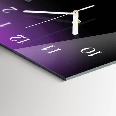 Skleněné hodiny vertikální Abstrakce