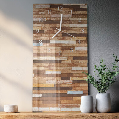 Skleněné hodiny vertikální Stavební bloky