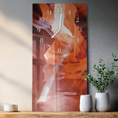 Skleněné hodiny vertikální Jeskyně