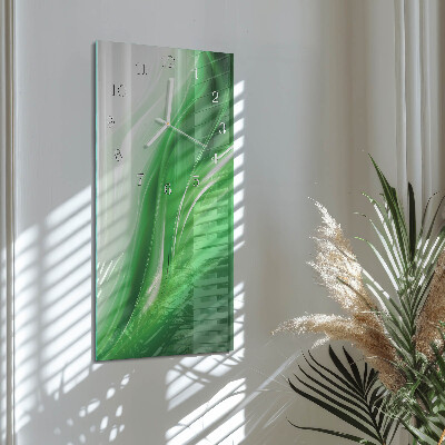 Skleněné hodiny vertikální Abstrakce