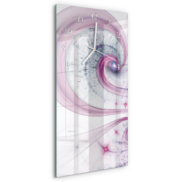 Skleněné hodiny vertikální Vír