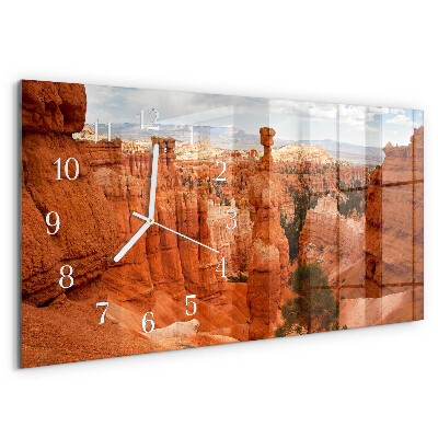 Skleněné hodiny horizontální Bryce Canyon