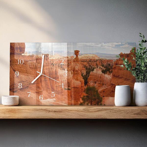 Skleněné hodiny horizontální Bryce Canyon