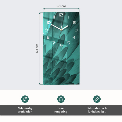 Skleněné hodiny vertikální Abstrakce