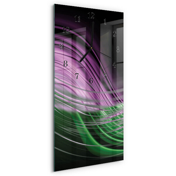 Skleněné hodiny vertikální Abstraktní umění
