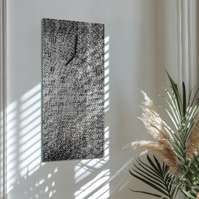Skleněné hodiny vertikální Materiál