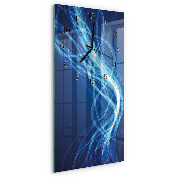 Skleněné hodiny vertikální Abstrakce