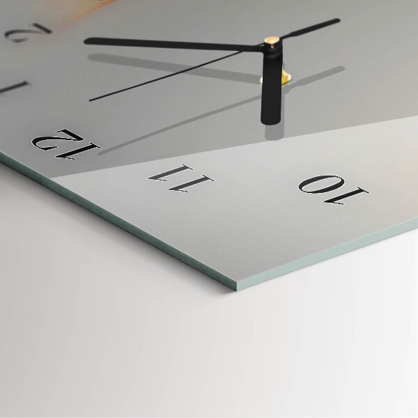 Skleněné hodiny vertikální Abstrakce