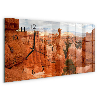Skleněné hodiny horizontální Bryce Canyon