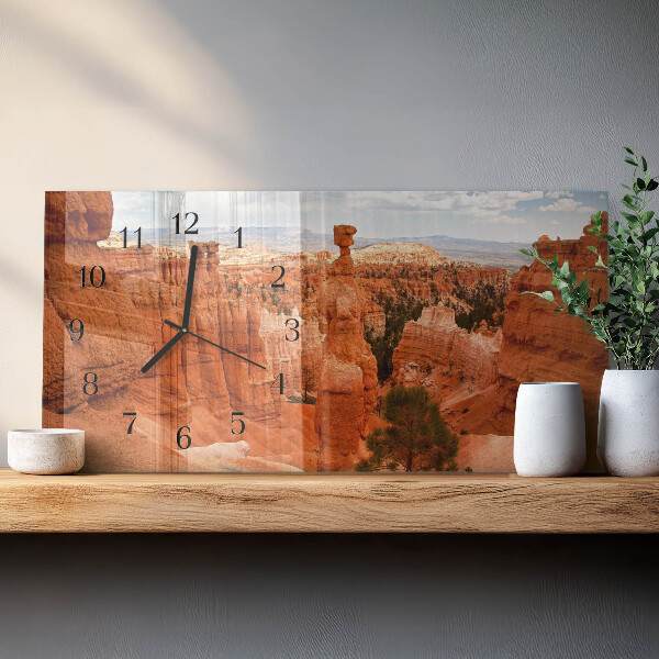 Skleněné hodiny horizontální Bryce Canyon