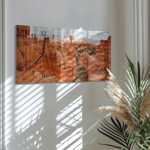 Skleněné hodiny horizontální Bryce Canyon