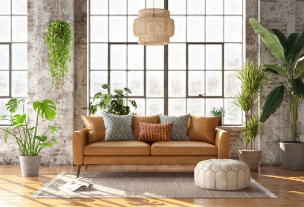 Jak si zařídit obývací pokoj v stylu boho? Barevné provedení, nábytek a doplňky
